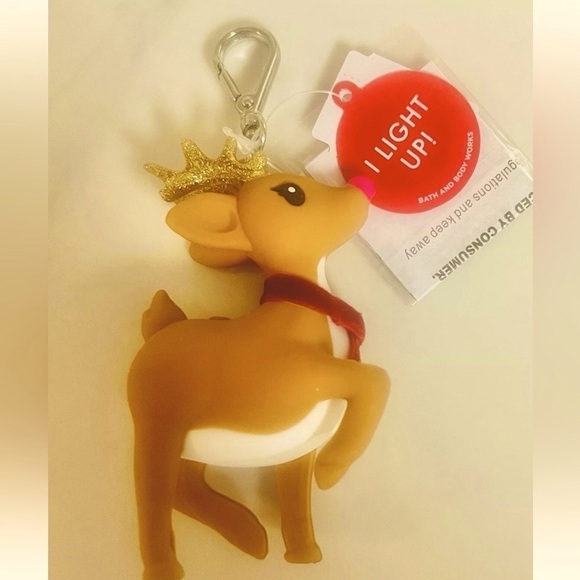 Bath & Body Works Light-Up REINDEER Holiday 2024 Holder 5 Moisturizer Hand Gels - Picture 5 of 8
